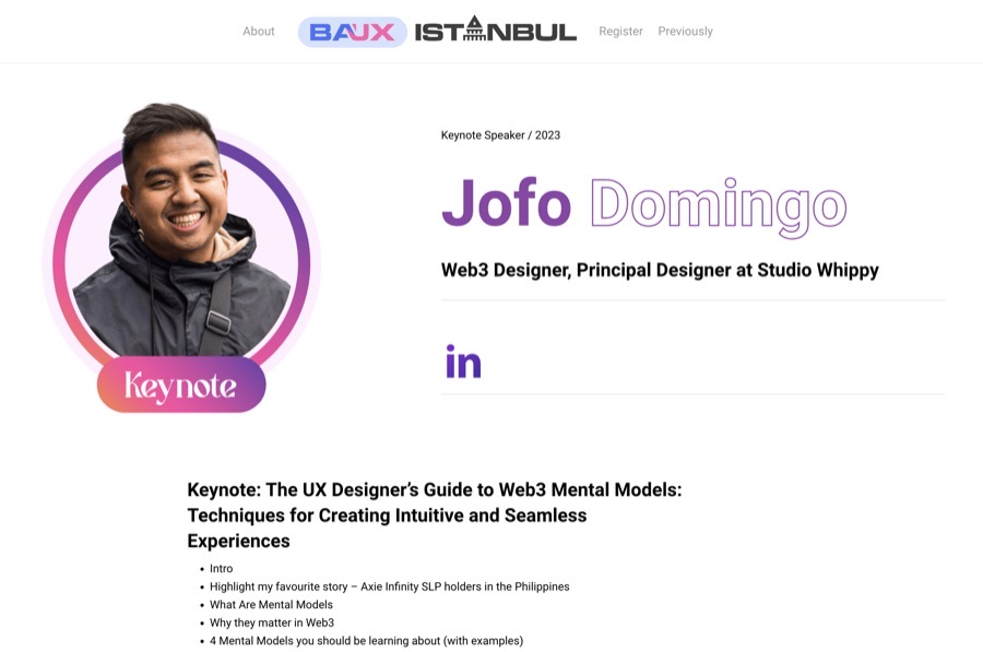 Keynote at UX Istanbul: The UX Designer's Guide to Web3 Mental Models